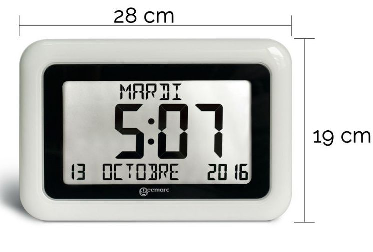 Horloge calendrier Viso 10 Geemarc