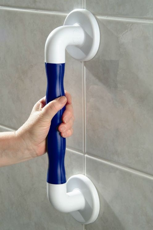 Barres d'appui droites Grip  60 cm - Bleu