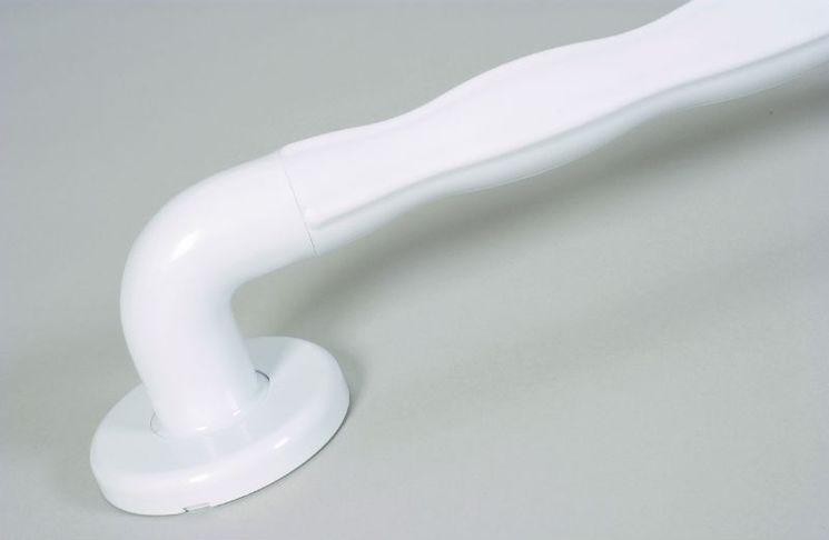 Barres d'appui droites Grip  30 cm - Blanc