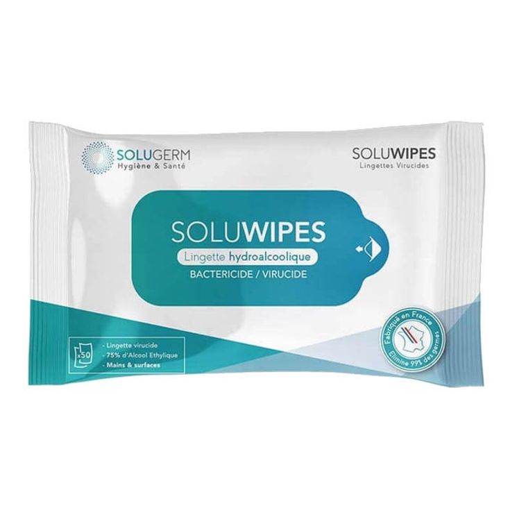 Lingettes hydroalcooliques Soluwipes