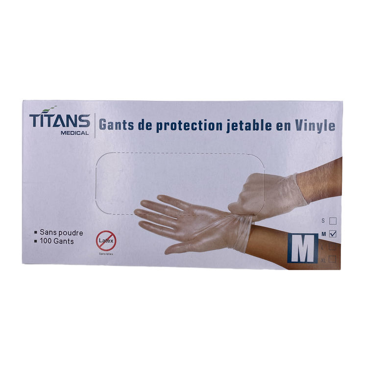 Gants vinyle Titans - Taille M