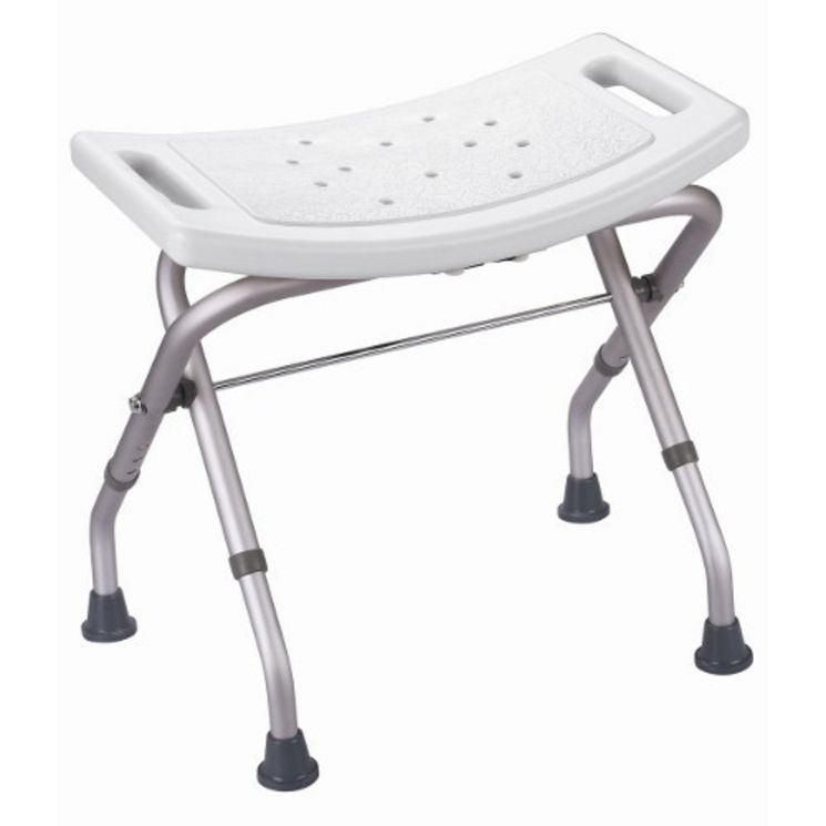 Tabouret de douche pliant Bora Drive - Blanc