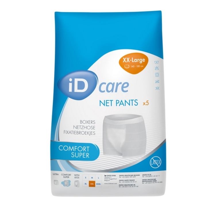 Slips de maintien iD Care Net Pants Comfort Super  Taille  XXL  (140 - 180cm)