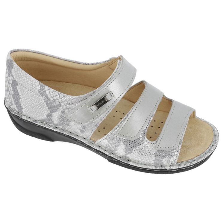 Sandale Femme Hergos Emanuela H144 - Gris effet python