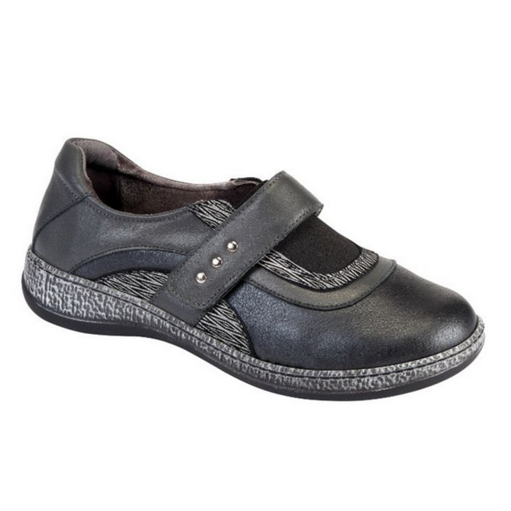 Ballerine Femme Adour AD 2428 - Noir et Gris