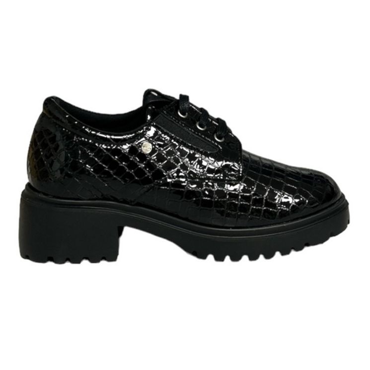 Chaussure Femme Hergos Dallas H7600 - Noir croco