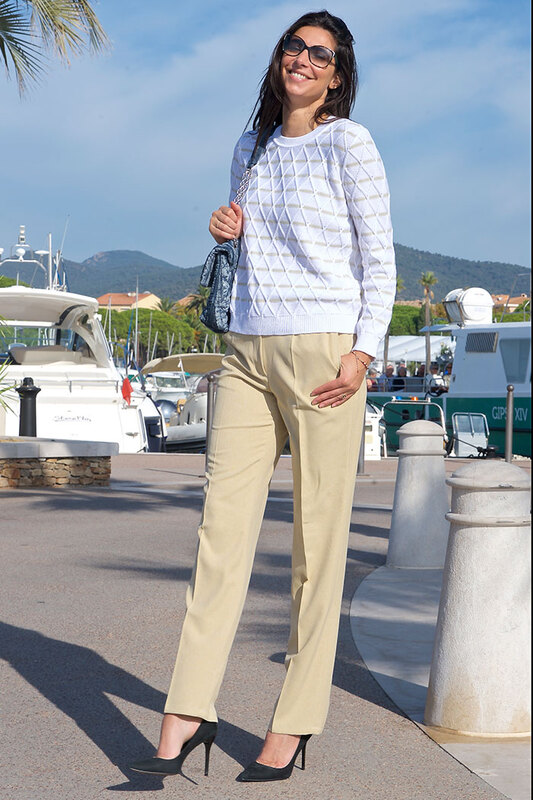 Pull maille fantaisie- 3E376