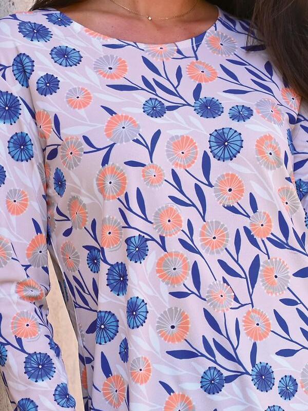 Top manches longues fleuris - 4H90