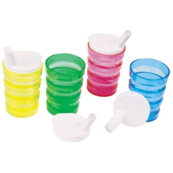 Tasses ergonomiques Iso néon (lot de 4)