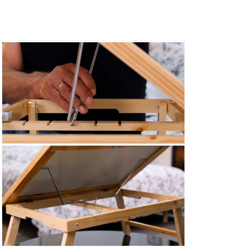 Tablette de lit inclinable