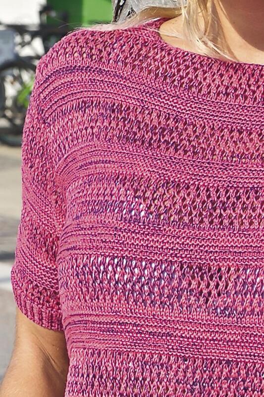 Pull maille - Framboise - 3E272