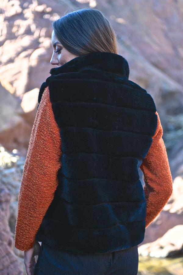 Gilet fausse fourrure 5E478