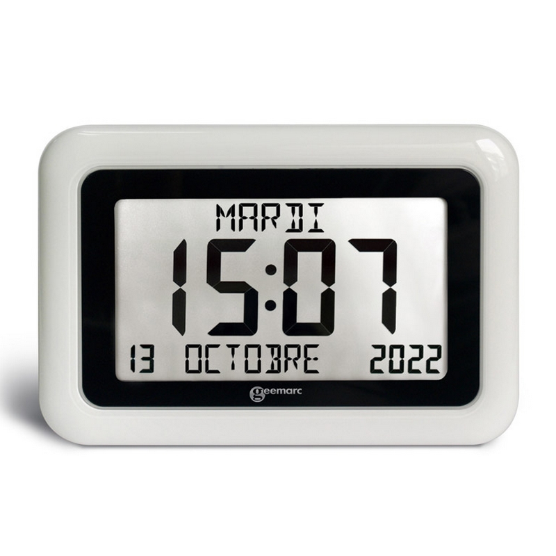 Horloge calendrier LCD Viso 10 Geemarc
