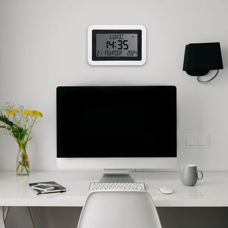 Horloge calendrier LCD Viso 10 Geemarc