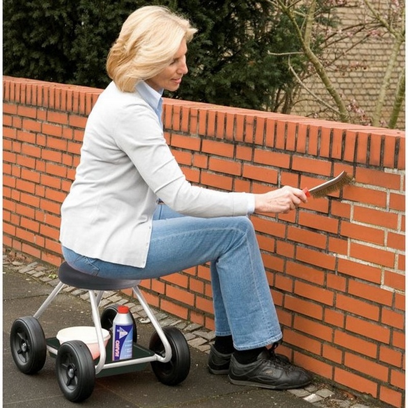 Siège de jardin sur roues