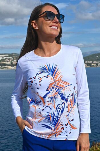 Top manches longues feuillage - 6E352