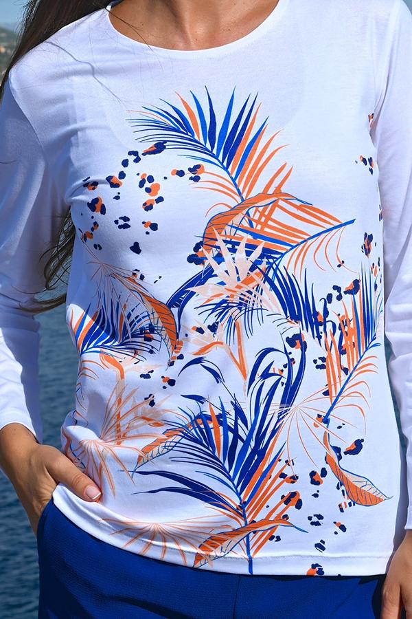 Top manches longues feuillage - 6E352