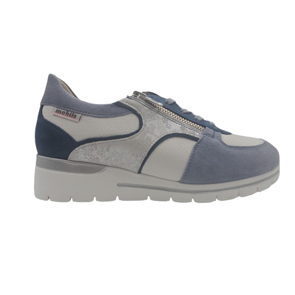 Chaussure femme - Bleu/Blanc - Esra - Mephisto Mobils