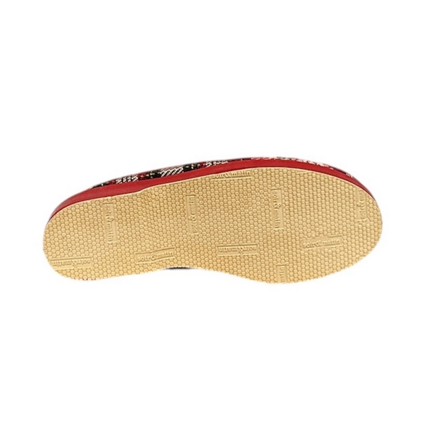 Chausson femme Lady - vichy rouge et blanc - Soir & Matin