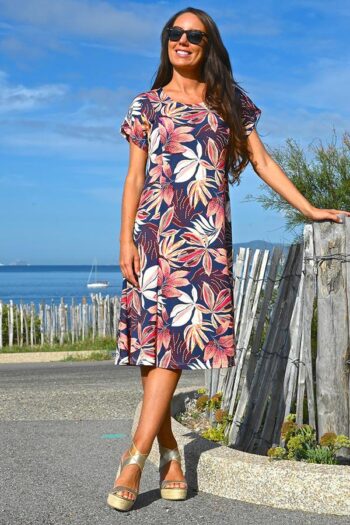 Robe fluide - Imprimé - 6E742