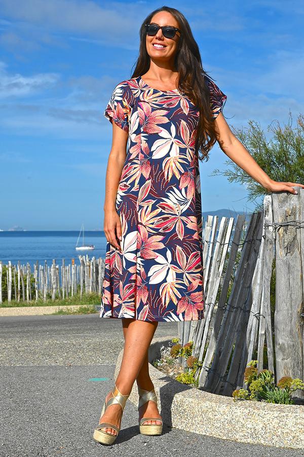 Robe fluide - Imprimé - 6E742