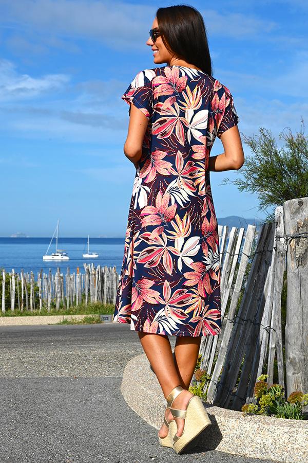 Robe fluide - Imprimé - 6E742