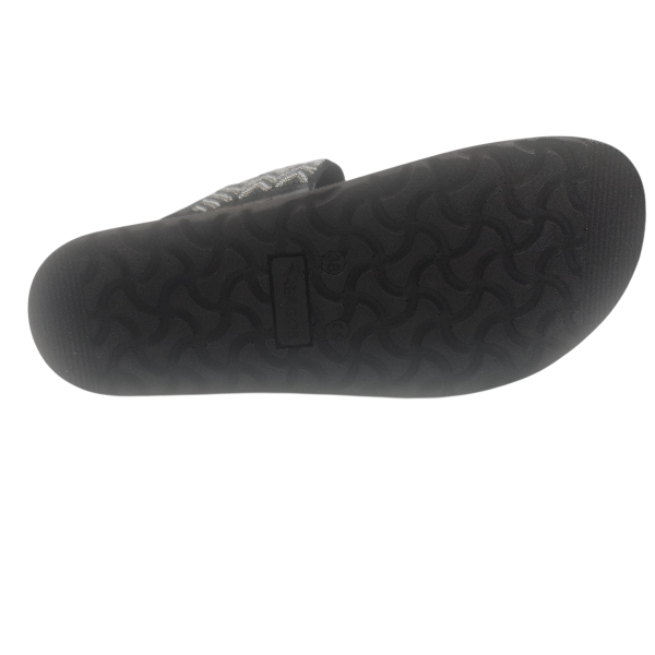 Sandale femme - Noir avec perles - H1840 - Hergos