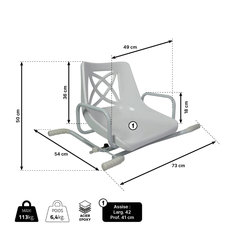 Fauteuil de bain pivotant – Image 7