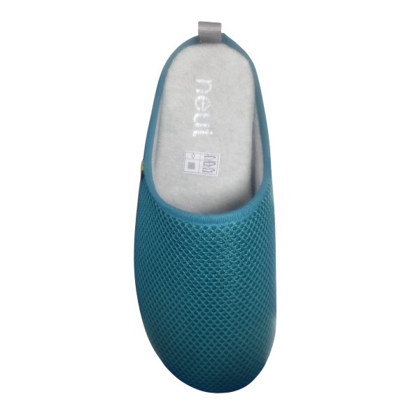 Chausson mule - Turquoise - Hortense - Neut