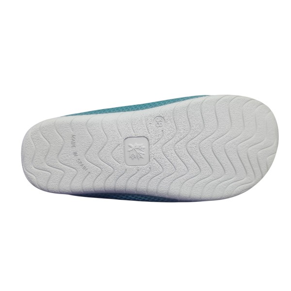 Chausson mule - Turquoise - Hortense - Neut