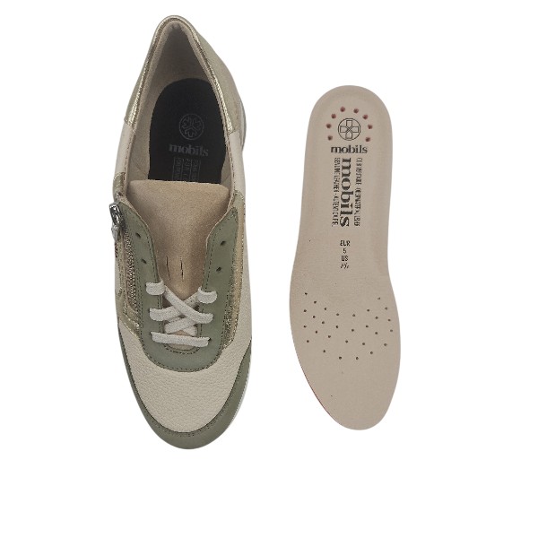 Chaussures femme - Light Kaki- Millena - Mobils – Image 4