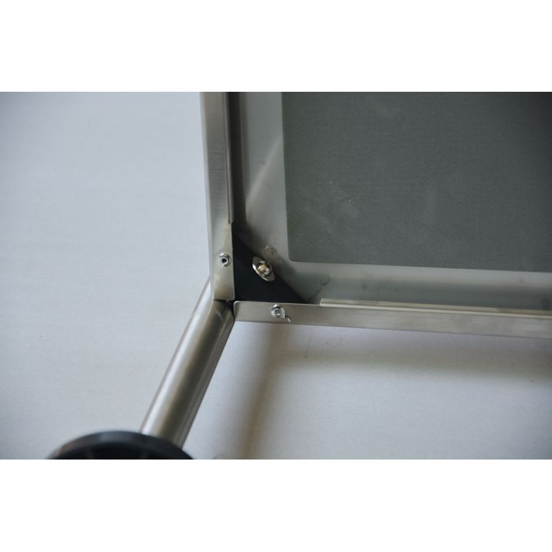 Guéridon inox 2 plateaux – Image 2