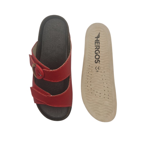 Mule femme - Rouge - H1822 - Hergos – Image 4