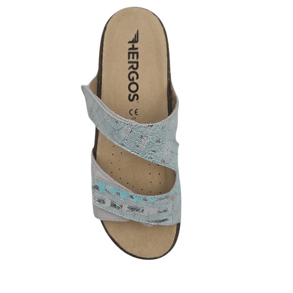 Mule femme - Verde acqua - H1831 - Hergos – Image 3