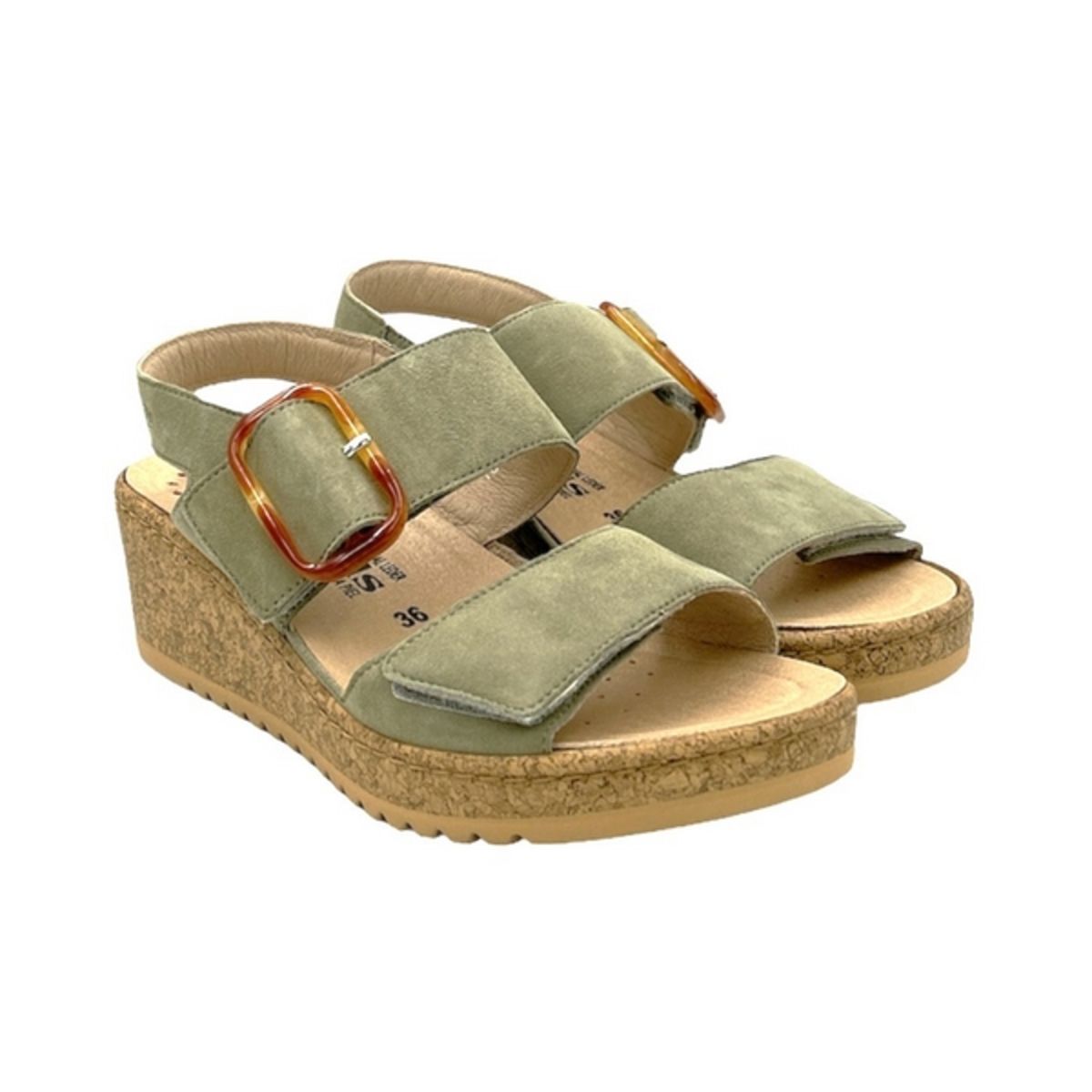 Sandale femme - Kaki pastel - Nasma - Méphisto mobil’s – Image 2