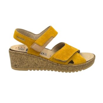 Sandale femme - Ocre - Noor lino - Méphisto mobil’s