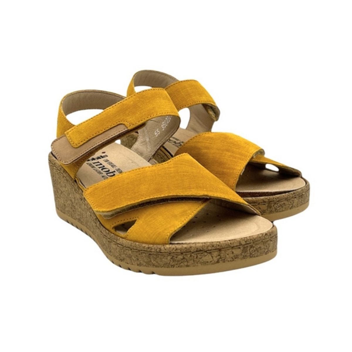 Sandale femme - Ocre - Noor lino - Méphisto mobil’s – Image 2