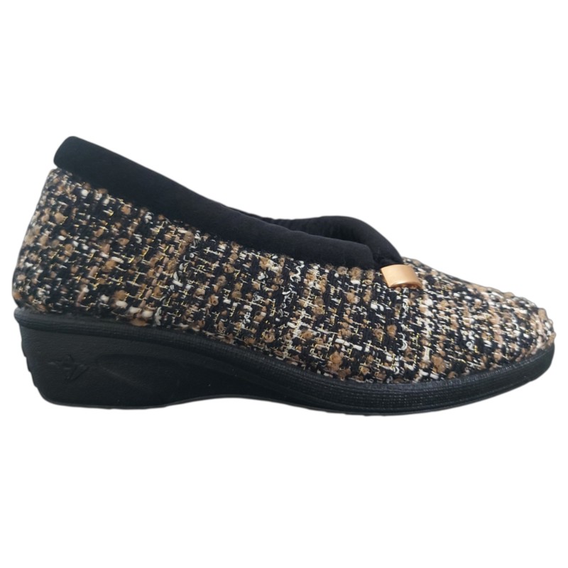 Chausson femme - Noir - Zamba - Soir & Matin